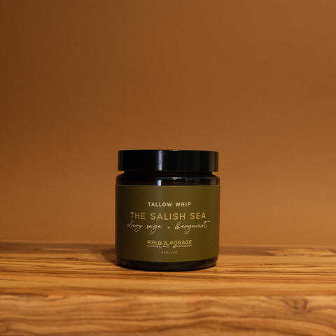 Salish Sea Whipped Tallow Balm | Clary Sage & Bergamot Tallow Skincare