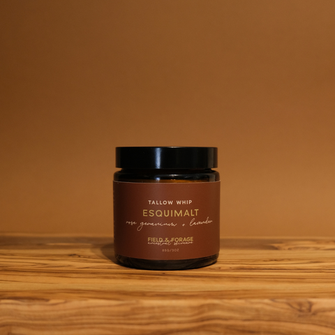 Esquimalt Whipped Tallow Balm | Rose Geranium & Lavender Tallow Skincare
