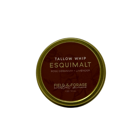 Esquimalt Whipped Tallow Balm | Rose Geranium & Lavender Tallow Skincare