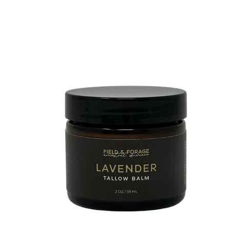 lavender grass fed tallow balm healing protect skin barrier rewilding beauty ancestral skincare